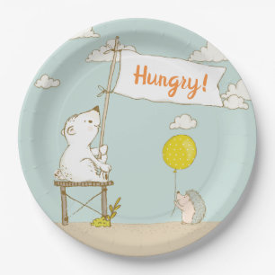 Beary Hungry Party Paper Plate