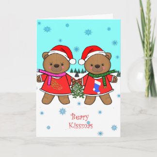 Beary Kissmas Card