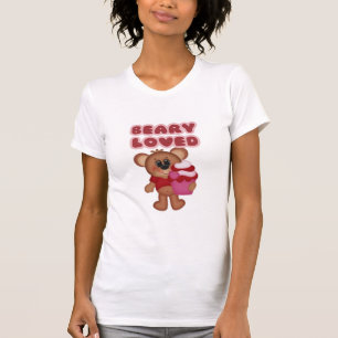 Beary Loved Bear Cupcake Valentine's Day t-shirt 1