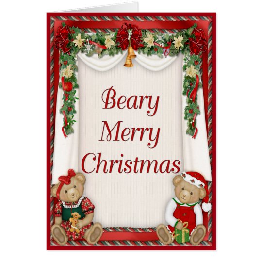 Beary Merry Christmas Card