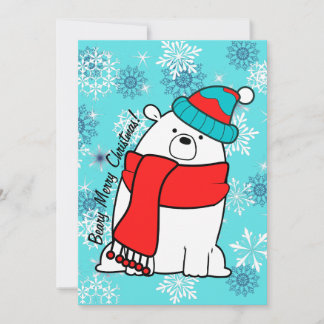 Beary Merry Christmas Holiday Card