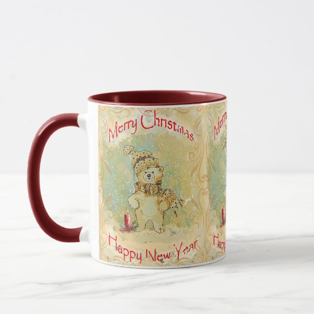 Beary Merry Christmas Mug (Left)
