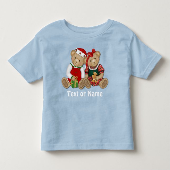 Beary Merry Christmas Pair Toddler T-Shirt (Front)