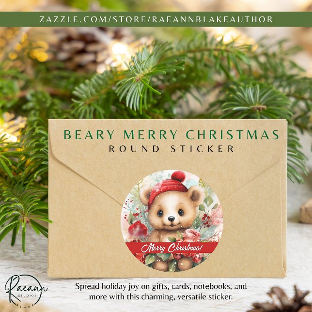 Beary Merry Christmas Sticker (Creator Uploaded)