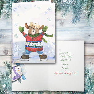 Beary Merry Colorado Christmas Card