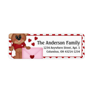 Beary Much Valentine's Day Address Labels d2
