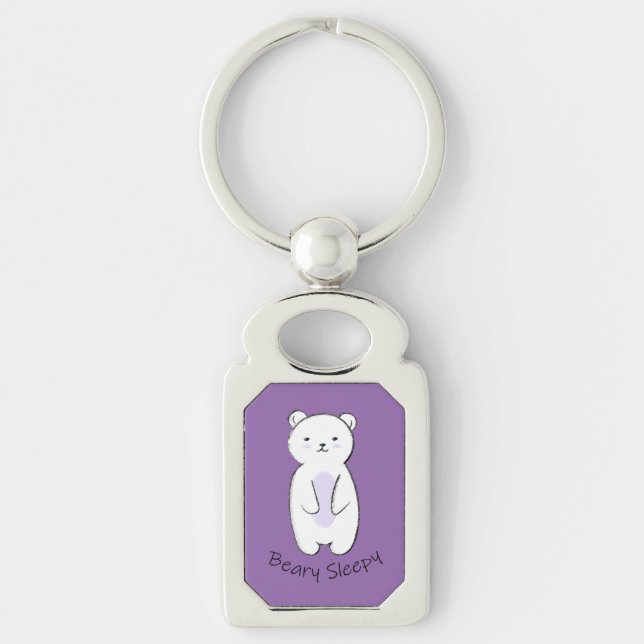 Beary Sleepy Bear Key Ring (Front)