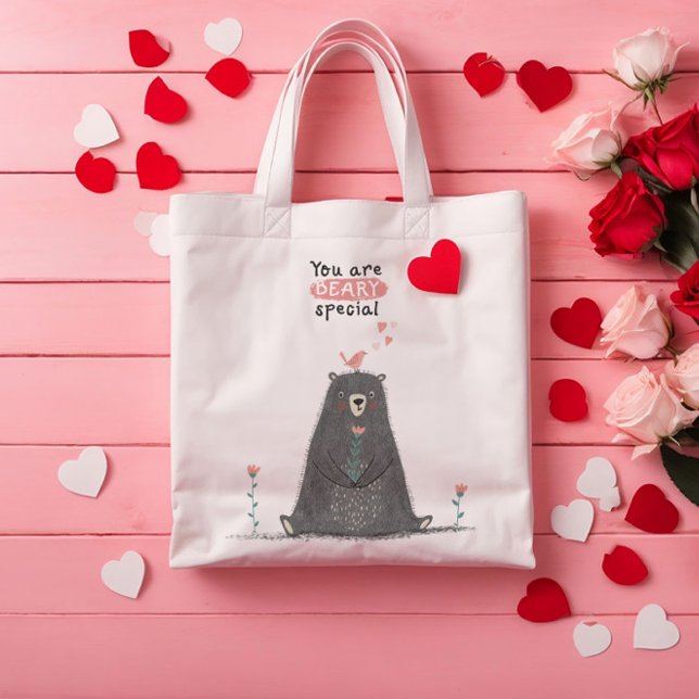 Beary special Cute Bear Tote Bag (Creator Uploaded)