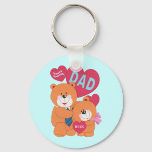 Beary Special Dad Key Ring
