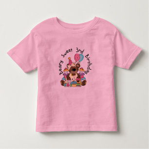 Beary Sweet 3rd Birthday Tshirts and Gifts