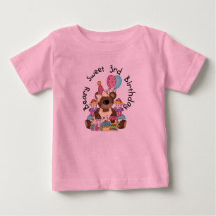 Beary Sweet 3rd Birthday Tshirts and Gifts