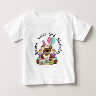 Beary Sweet 3rd Birthday Tshirts and Gifts