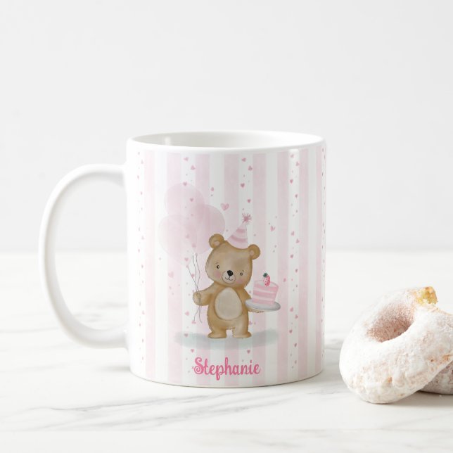 Beary Sweet Birthday Coffee Mug (With Donut)