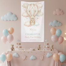 Beary Sweet Hot Air Balloon 1st Birthday