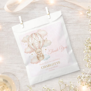 Beary Sweet Hot Air Balloon 1st Birthday  Favour Bag