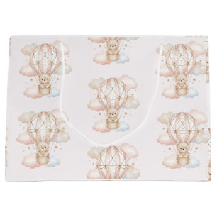 Beary Sweet Hot Air Balloon Large Gift Bag