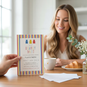 Beary Wait Gummy Bears Baby Shower Invitation