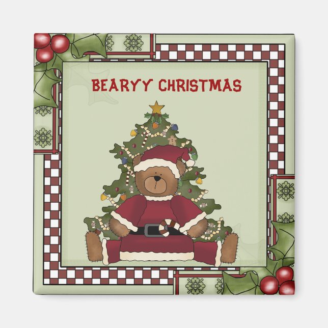 BEARYY CHRISTMAS MAGNET (Front)