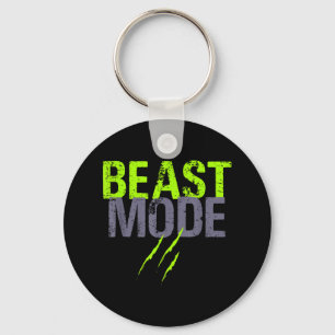 Beast Activated Mode On Funny Fitness Workout Gym Key Ring