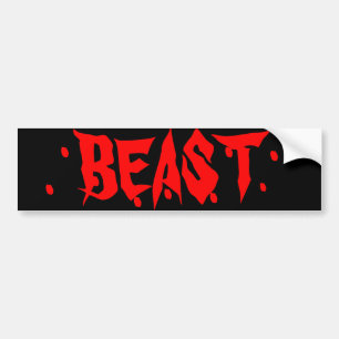 BEAST BUMPER STICKER