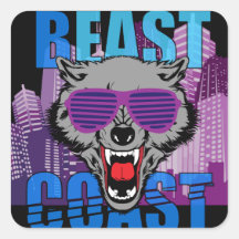 Beast Coast Full colour sticker