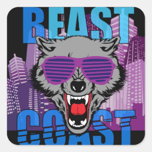 Beast Coast Full colour sticker