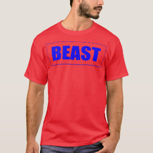 Beast Gym Motivation Blue Colour Fitness Workout S T-Shirt