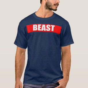 Beast Gym Motivation Red Colour Training Fitness W T-Shirt