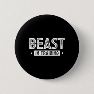 Beast In Training Bodybuilding 6 Cm Round Badge
