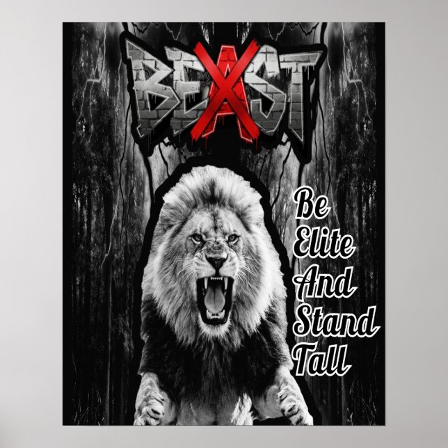 BEAST Lion Print, Value Poster Paper (Semi-Gloss) (Front)