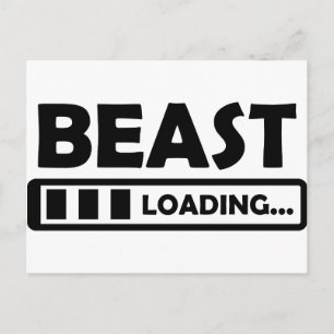 beast loading postcard