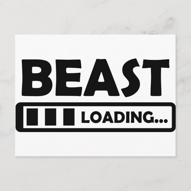 beast loading postcard (Front)