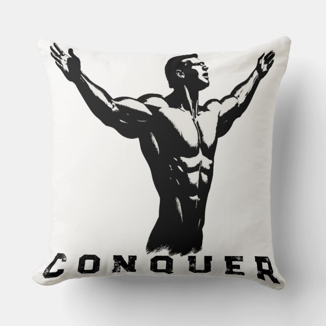 Beast Mode Activated Pillow  Bold Training Mindset (Front)