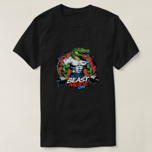 Beast Mode On Graffiti Crocodile Gym T-Shirt