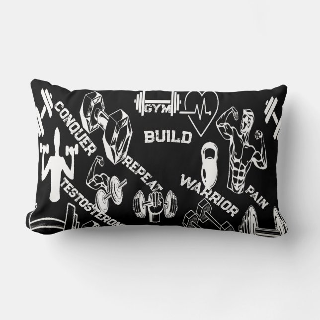 Beast Mode Switch BlacK Pillow Gym Motivation  (Front)