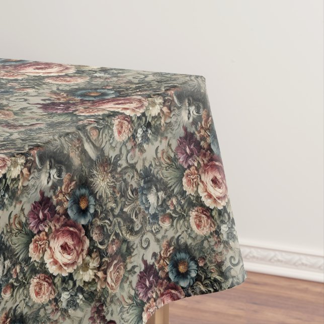 Beast of the Interstice – Gothic Medium Pattern Tablecloth (In Situ)