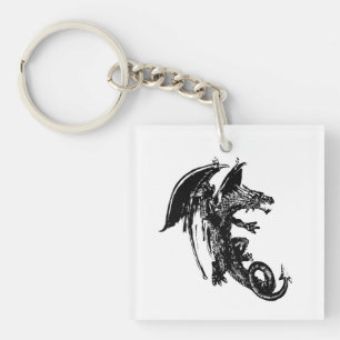Beast of the Night Dragon Key Ring