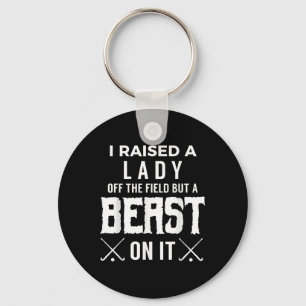 Beast On The Field Shirt - Funny Proud Mom And Dad Key Ring