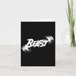 Beast Performance Motivation Graphic Card