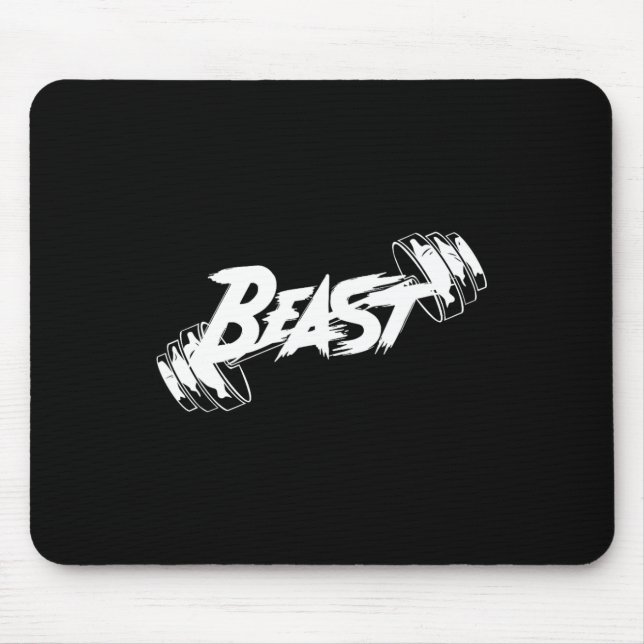 Beast Performance Motivation Graphic  Mouse Pad (Front)