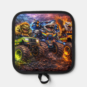 Beast riders potholder pot holder