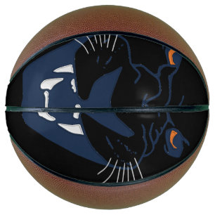 BEAST with FANGS and YELLOW EYES Basketball