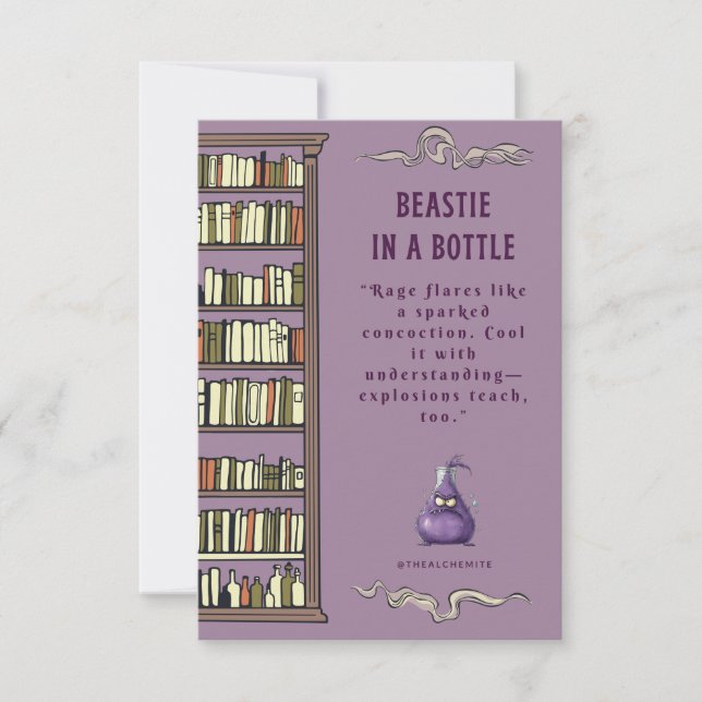 Beastie in a Bottle Bookmark (Front)