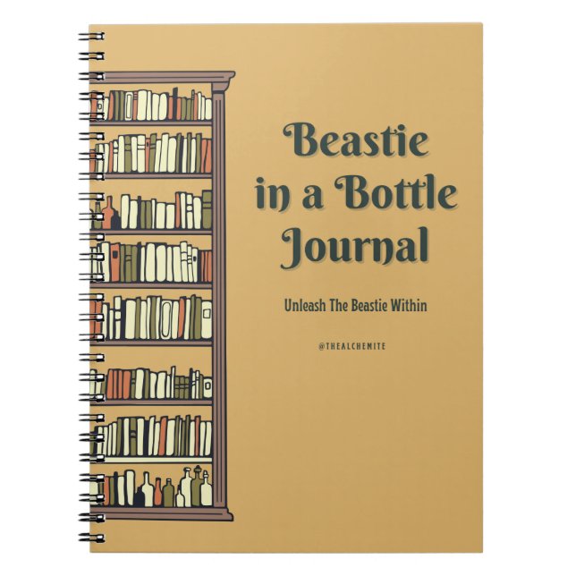 Beastie in a Bottle Small Journal (Front)