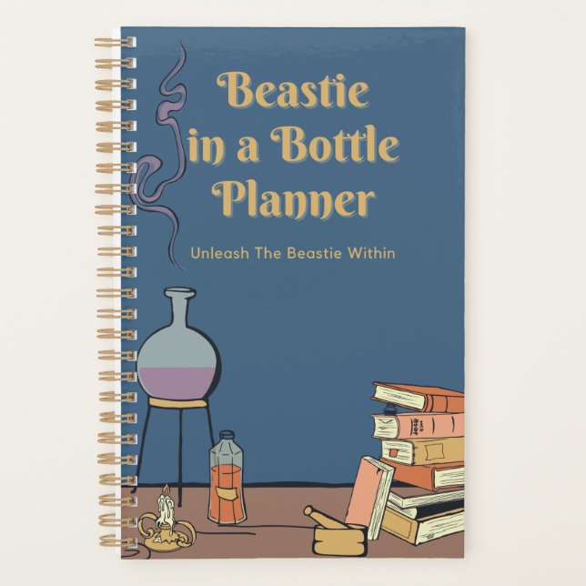 Beastie in a Bottle Small Planner (Front)