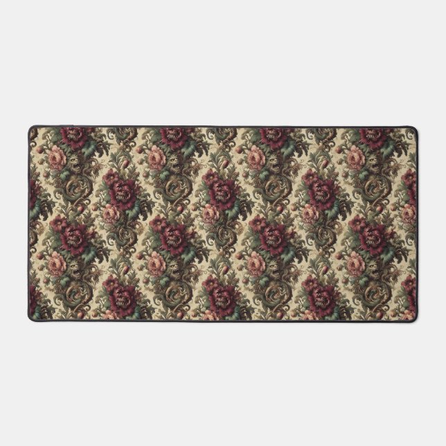 Beastly Bouquet – Gothic Victorian  Desk Mat (Front)