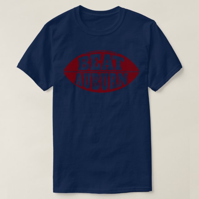 Beat Auburn Vintage Bama  Gameday T-Shirt (Design Front)