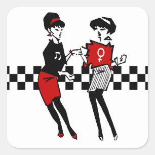 Beat Betty & Betty Beat Square Sticker