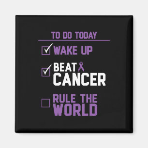 Beat Cancer Rule the World Magnet