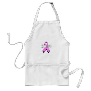 Beat Cancer- Strong Breast Cancer Pink Ribbon Standard Apron